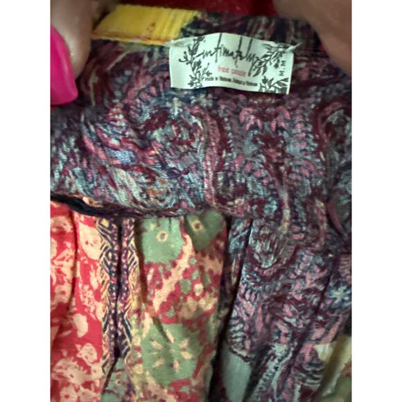 Free People Boho Give A Little Sleeveless Maxi Dress In Raspberry Size Medium - Picture 8 of 9